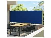 vidaXL Ausziehbare Seitenmarkise 600x160 cm Blau