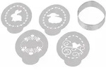 Dr. Oetker Golden Easter Osterei-Ausstecher inkl. 4 Deko-Schablonen, Pl&auml;tzchenform,