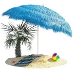 Kingsleeve Sonnenschirm &Oslash; 160 cm UV Schutz 30+ Hawaii neigbar Blau