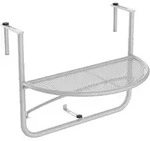 Outsunny - Balkonh&auml;ngetisch - 60Lx45Wx50Hcm - Wei&szlig;