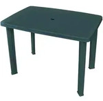 vidaXL Gartentisch Gr&uuml;n 101 x 68 x 72 cm Kunststoff
