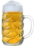 6x St&ouml;lzle Oberglas Diamond Bierkrug 1 l, Ma&szlig;krug, geeicht