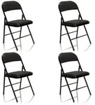 Konferenzstuhl / Besucherstuhl / Klappstuhl TUDELA schwarz 4er Pack hjh OFFICE