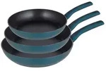 Michelino Pfannen-Set 3-tlg. Modern 20-28&Oslash; Induktions-Bratpfannen abgerundeten