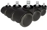 5x Hartbodenrollen ungebremst ROLO FREE 11mm / 50mm B&uuml;ro-Stuhl-Rollen (5er Pack) hjh