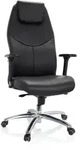 B&uuml;rostuhl / Chefsessel FERRARA Leder schwarz hjh OFFICE