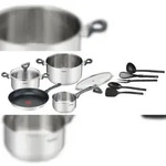 Tefal Topf- und Pfannenset Daily Cook G713SB74 aus Edelstahl, 11-tlg.
