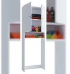 VCM Badm&ouml;bel Waschmaschinenschrank Lona Wei&szlig; B. 64 x H. 182 x T. 27 cm