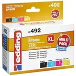edding Tintenpatrone 18-492 wie Epson 27XL sw/c/m/y 4 St./Pack.