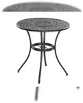 Merxx Tisch Rund, inkl. K&uuml;hler, &Oslash; 70 cm, Aluminiumguss, Graphit