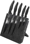 STONELINE&reg; Edelstahl-Messer-Set, 5-tlg., mit Magnet-Messerblock, mit klappbarem