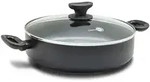 Sauteuse Torino en mit Deckel 28 cm - Schwarz Rund Keramik Greenpan