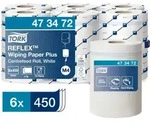 Tork Reflex Starke Mehrzweck-Papierwischt&uuml;cher Wei&szlig; M4, SmartCore , 6 &times; 450