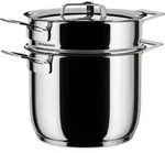 Alessi ajm306 set, pots&pans pasta-set aus stahl
