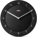 Braun BC06B-DCF Quarzwanduhr Kreis Schwarz