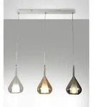 Lila LED-H&auml;ngeleuchter aus Metall und Borosilikatglas 3481-48-297 Fabas Luce
