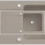 Villeroy & Boch Villeroy&Boch Sp&uuml;lbecken, K&uuml;chensp&uuml;le Architectura 60 Almond