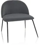 Loungesessel / Living Stuhl VELVO Samt grau hjh OFFICE