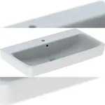 Geberit Waschtisch Renova Plan mit Hahnloch, mit &Uuml;L 850x480mm wei&szlig;