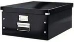 Leitz Click & Store WOW Hartpappe Archivbox Schwarz 188 mm H&ouml;he x 350 mm Breite x