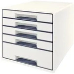 Leitz Schubladenbox WOW CUBE 52142001 5Schubf&auml;cher wei&szlig;/grau