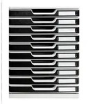 Exacompta 302014D 1x Modulo Ablagebox mit 10 Schubladen, ideal f&uuml;r Dokumente...