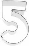 RBV BIRKMANN Birkmann Ausstechform Zahl 5, Ausstecher, Pl&auml;tzchenform, Keks,