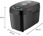 Unold 68525 Backmeister Big Black bis zu ca. 1.500 g Brotgewicht 15 gespeicherte