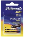 Tintenpatrone 4001&reg; TP/6 - brillant-schwarz, Blister mit 2 Etuis a 6 Patronen