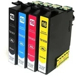 Kompatibel 4er Set Epson 16XL, F&uuml;ller, T1636, C13T16364010 Druckerpatronen Tinte von