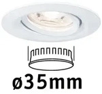Paulmann LED Einbauleuchte Nova Mini Coin Einzelleuchte schwenkbar rund 66mm...