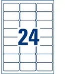 Avery Zweckform Etiketten wetterfest Polyester wei&szlig; 63,5x33,9mm VE=192 Etiketten