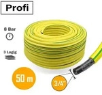 Gartenschlauch Gelb 3/4 Zoll 50 m 3-lagig verst&auml;rkt knickfest