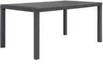 vidaXL Gartentisch Braun 150x90x72 cm Kunststoff Rattan-Optik