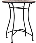 vidaXL Mosaik-Bistrotisch Braun 60 cm Keramik