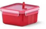 Emsa CLIP & MICRO Mikrowellendose Quadratisch, Lunchbox, Frischhaltedose, Kunststoff,