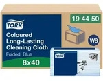Tork Langlebige Reinigungst&uuml;cher Blau W8, Mehrzweck, 8 &times; 40 T&uuml;cher, 194450