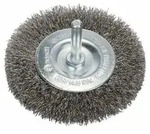 Scheibenb&uuml;rste, gewellt, rostfrei, 80 mm, 0,2 mm, 4 mm, 4500 U/ min