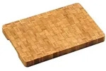 KESPER Profi-Schneidebrett Bambus FSC 58181, 36x24x3 cm &ndash; massives Stirnholzbrett