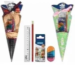 Schult&uuml;te 35cm mehrfarbig STYLEX 47158 4-teilig gef&uuml;llt