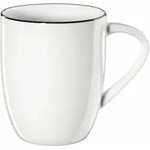 ASA Selection Ligne Noire Henkelbecher, mit schwarze Linie, Fine Bone China, Warmes
