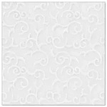 PAPSTAR 50 Servietten "ROYAL Collection" 1/4-Falz 40 cm x 40 cm weiss "Casali"