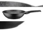 GSW Wokpfanne Aluminium-Guss 28 cm Easy Click abnehmbare Griffe, induktionsgeeignet,