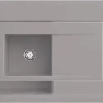 Villeroy & Boch Villeroy&Boch Sp&uuml;lbecken mit Abtropffl&auml;che links, Subway Style 50