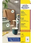Avery Markierungspunkte L3416-10 Haftend Wei&szlig; 60 mm 10 Blatt &agrave; 12 Etiketten