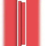 Duni 185529 Tischtuchrolle - uni, 1,18 x 10 m, rot