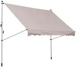 Outsunny - Klemmmarkise - 200Lx150Wx280Hcm - Cremewei&szlig;