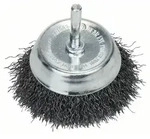 Topfb&uuml;rste, Stahl, gewellter Draht, 70 mm, 0,3 mm, 4500 U/ min