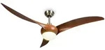 Klarstein Monteverde Deckenventilator Deckenleuchte 52` 8.376m3/h 3 Fl&uuml;gel Walnuss
