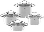 Fissler - San Francisco - Set 4-teilig (Topf mit Glasdeckel 16 + 20 + 24 cm,